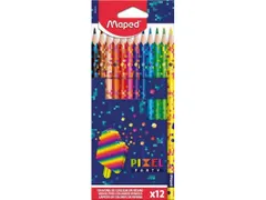Kleurpotlood Maped Pixel Party set à 12 kleuren