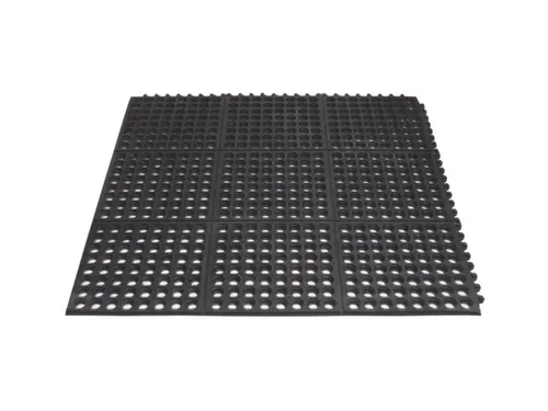 werkplek-vloerbedekking,kliksysteem,HxLxB 15x900x900mm,rubber