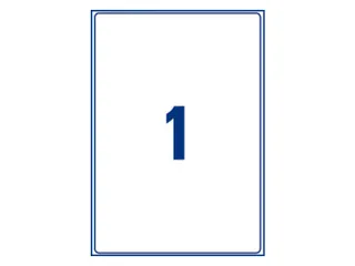 Etiket Avery Zweckform L7917-10 210x297mm polyethyleen wit 10 stuks - 3