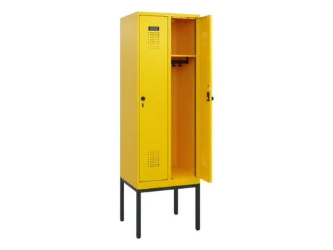schoollocker,HxBxD 1950x600x500mm,2vak,vak B 300mm,draaigrendel