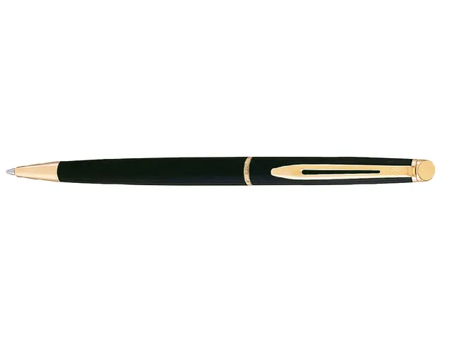 Balpen Waterman Hémisphère Matt Black GT Medium Blauwe inkt