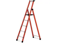 Boktrap,bomen fiberglas,treden aluminium,7treden incl. bordes,L 2,40m