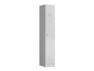 garderobekast,HxBxD 1800x310x500mm,1vak,klink,sokkel,romp RAL9003 - 2