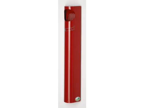 Wandasbak 3.5 liter Hxbxd 550x110x74mm Ral3000 Rood Staal