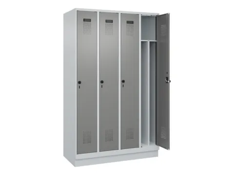 locker voor scheiding van kleding,HxBxD 1950x1200x500mm,4vak