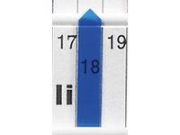planningspijl B 7mm kunststof blauw-transparant