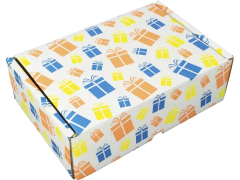 Cadeaupakketdoos Raadhuis 3 240x170x80mm krimp a 5 stuks