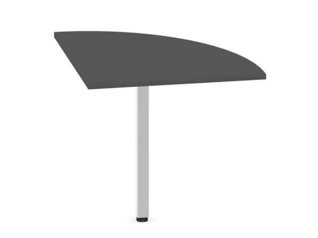angle de liaison,90 °,HxlxP 720-840x800x800mm,rond,MS-gris foncé