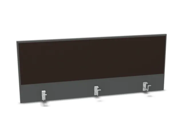 panneau de rehausse p. table de bureau MS-gris foncé BN2036-marron
