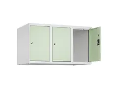opzetkast,v. locker,3vak.,vak B 300mm,HxBxD 500x900x500mm,cilinderslot