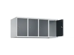 opzetkast,v. locker,4vak.,vak B 300mm,HxBxD 500x1200x500mm