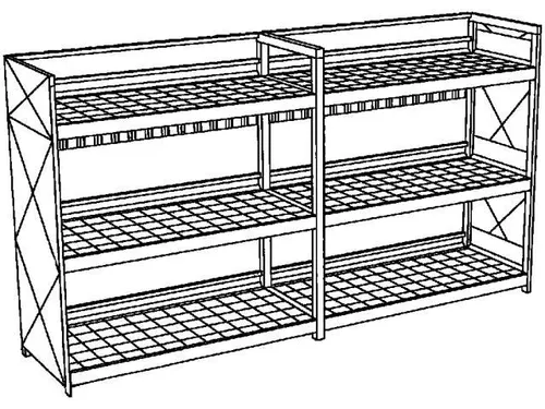 Vatencontainer 3630x6240x1390mm 60x200l 3 Vakniveaus Opvangbak 2x650l