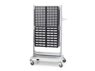 ESD-assortimentskast,HxBxD 550x310x180mm,24lade(n),laden zwart - 2
