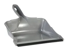 Vikan Classic stofblik kunststof grijs rubber rand 21cm