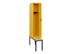 locker met bank,HxBxD 1950x300x815mm,1vak,vak B 300mm,draaigrendel