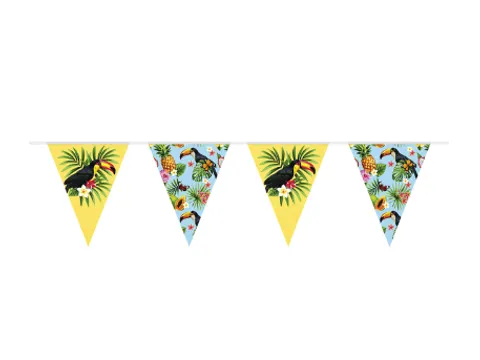 Vlaggenlijn Tropische Toekan Meerkleurig 10M