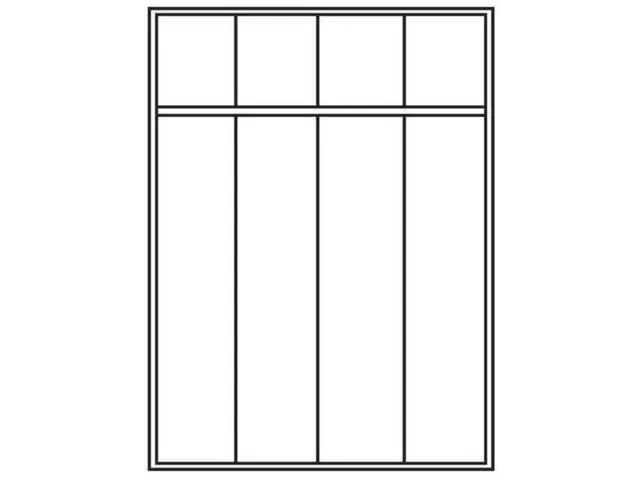 locker,HxBxD 1850x1200x500mm,4vak,vak B 300mm,RAL7035,front RAL7035