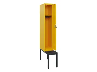 locker met bank,HxBxD 1950x300x815mm,1vak,vak B 300mm,draaigrendel - 1