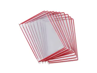 Zichtpaneel Tarifold A4 verticaal 230x343mm Rood 10 stuks - 4