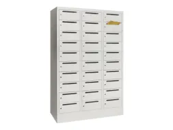 Postsorteerkast 1850x1230x500mm 3x10 Vakken Ral7035 Front Ral7035