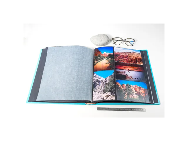 Fotoalbum 60p zwrt 2 9x32cm AQUAREL groen