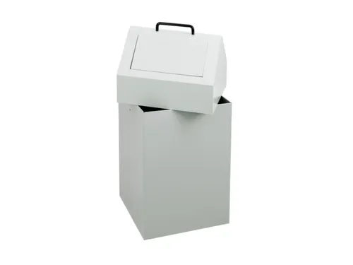 Afvalverzamelaar Vuurremmend 45 Liter 640X330X310Mm Grijs