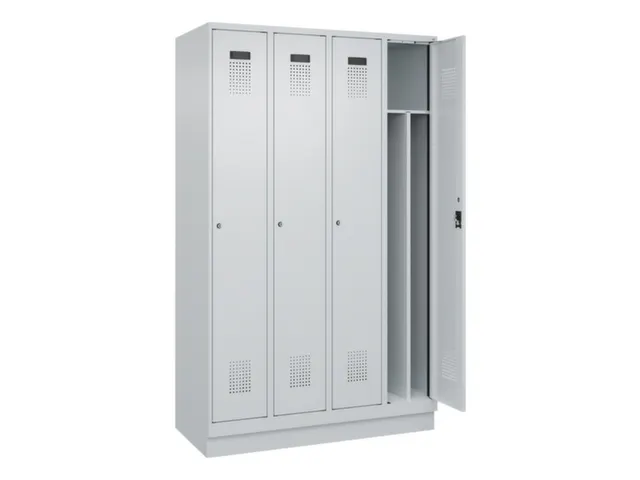 locker voor scheiding van kleding,HxBxD 1950x1200x500mm,4vak