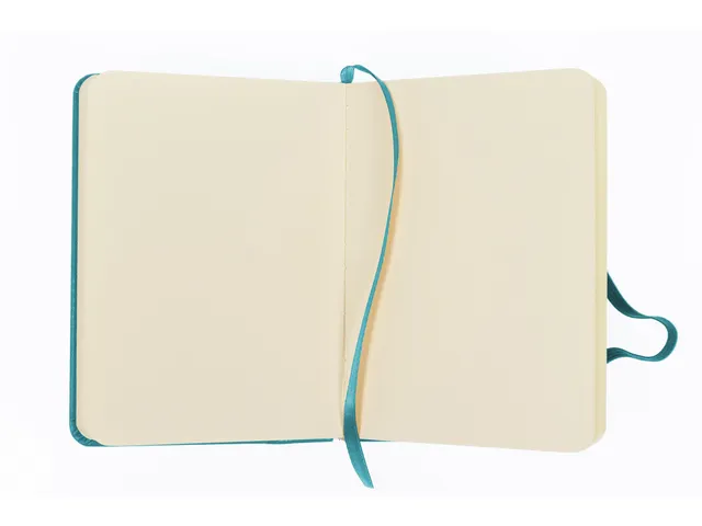 Schetsboek Kangaro A6 dark turquoise PU HC 80 vel 140gr roomwit met el