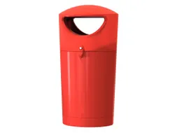 Afvalbak Metro Hooded 100 Liter Rood