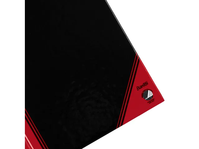 Cahier de notes Bantex noir/rouge A6 ligné 70g 96 feuilles