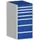 ladekast HxBxD 1000x525x525mm 7laden romp RAL7035 front RAL5010