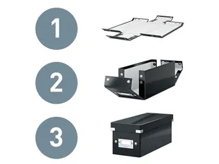 Opbergbox WOW Click & Store 369x200x482mm blauw 85% gerecycled karton - 5