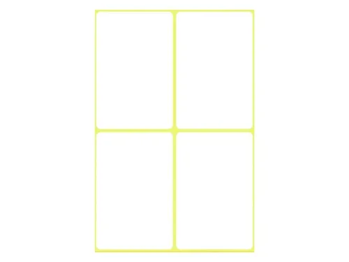 Etiket Avery Zweckform 3087 54x35mm wit 24 stuks