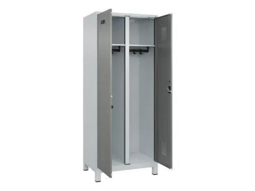 locker voor scheiding van kleding,HxBxD 1950x800x500mm,2vak