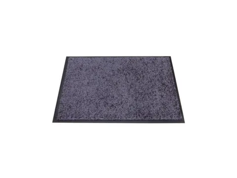 Schoonloopmat Binnen 40x60 Cm Wasbaar Grijs