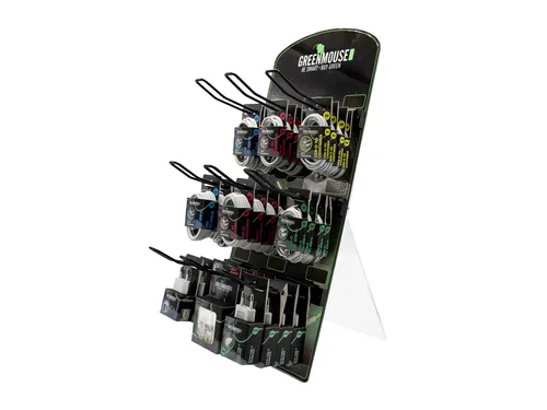 Kassadisplay Green Mouse telefoonaccessoires voor blisterverpakkingen
