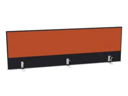 opzetpaneel,v. bureau,aanbouw achter,B 1800mm,CC-zwart,BN3012-oranje