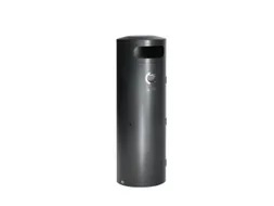 Combi-Asbak 90 Liter HxØ 1245x420mm Antiek-Zilverkleurig Afsluitbaar