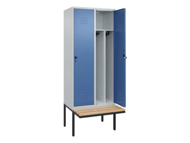 locker voor scheiding van kleding,HxBxD 2120x800x815mm,2vak