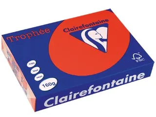 Trophée Intens gekleurd papier A4 160 gram 250vel Koraalrood - 3