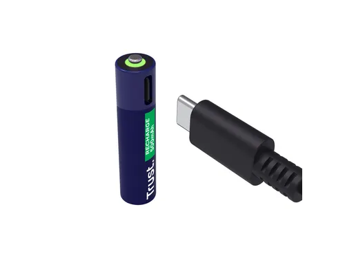 Batterij Trust USB-C oplaadbaar AAA 4 stuks