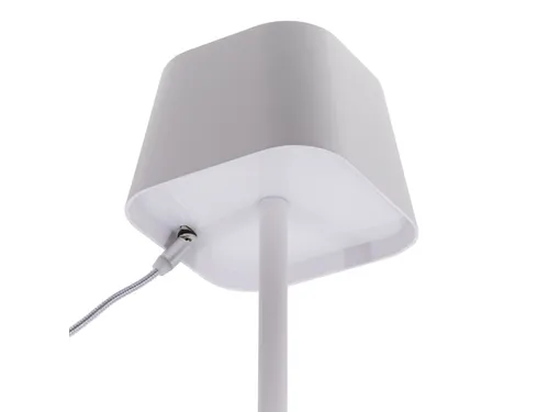Securit Tafellamp Georgina LED Wit oplaadbaar USB dimbaar