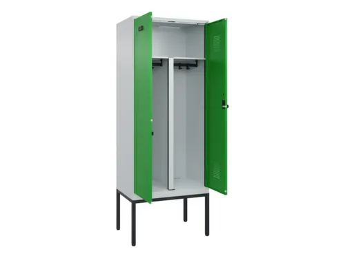 PBM-locker,HxBxD 2120x800x500mm,2vak,vak B 400mm,draaigrendel