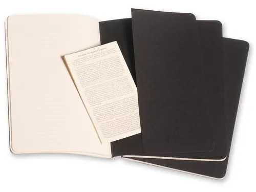 Schrift Moleskine Lijn Large Zwart 130x210mm
