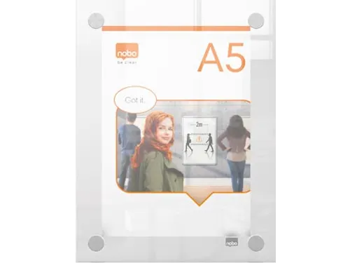 Premium Plus acryl informatiebord wandgemonteerd A5