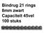 Bindrug Fellowes 8mm 21-rings A4 zwart 100stuks