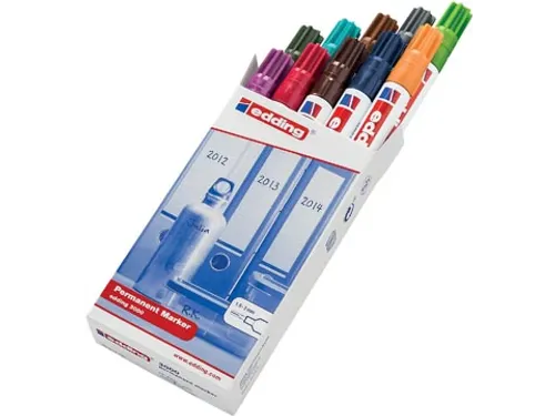 Permanent Marker 3000 1.5-3mm, Doos à 10 Stuks Assorti Kleuren