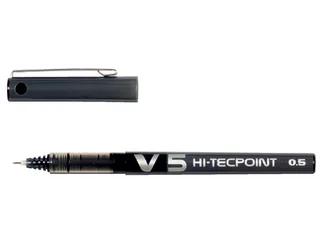 Rollerpen Pilot Hi-Tecpoint V5 0.5mm Fijne punt Zwart - 1