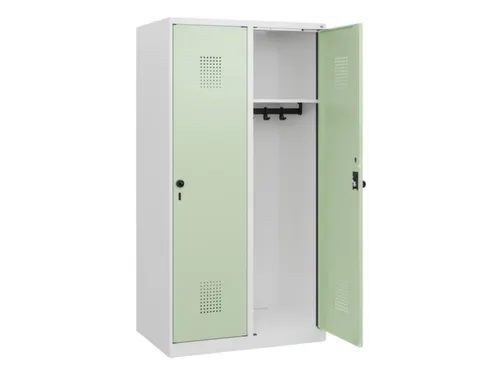 schoollocker,HxBxD 1530x800x500mm,2vak,vak B 400mm,draaigrendel