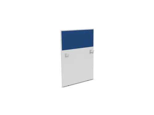 baliepaneel,v. bureau,aanbouw links,B 800mm,Bl-wit,BN6016-blauw